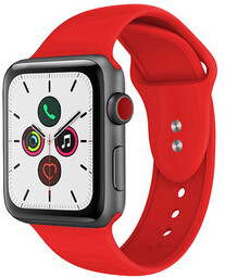 Crong Liquid pasek Apple Watch 42/44/45 mm (czerwony)