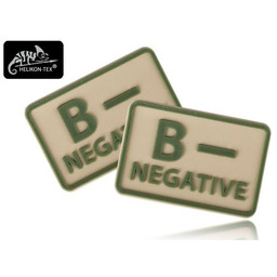 Naszywka Emblemat GRUPA KRWI B- kpl. 2szt. PVC