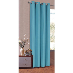 Zasłona nieprzejrzysta, matowa, jednokolorowa firanka z oczkami, materiał