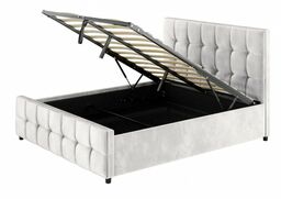 Łóżko tapicerowane z pojemnikiem SFG015P z materacem 160x200