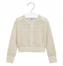 Sweter ażurowy rozpinany dziewczęcy Mayoral 3321-81 r.92