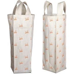 Bonamaison Bawełniana torba na wino z nadrukiem cyfrowym,