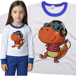 Piżama dziecięca Tańczący do Muzyki Dinozaur T Rex