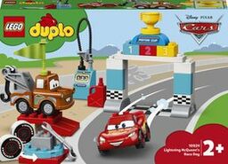 LEGO DUPLO, Cars klocki Zygzak McQueen na wyścigach,