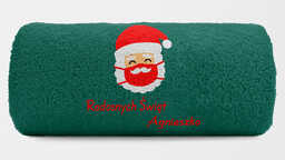 Duży ręcznik kąpielowy 70x140 ze św. Mikołajem