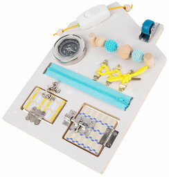 Edukacyjna tablica manipulacyjna sensoryczna montessori