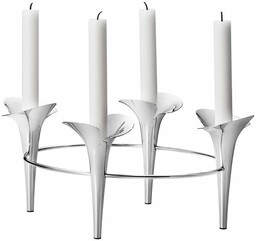 Georg Jensen BLOOM Świecznik Czteroramienny / Srebrny