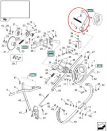 SPRĘŻYNA NAPINACZA NEW HOLLAND CASE CNH 180067 -
