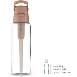 Szklana Butelka Filtrująca Dafi GLASS 0,6 l Mocha