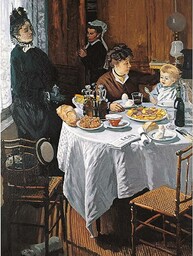 Claude Monet Luncheon bardzo duży obraz na ścianę