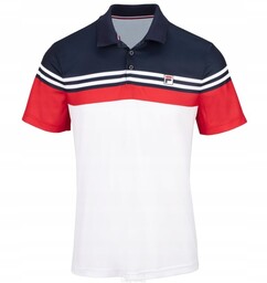 Koszulka tenisowa Fila Polo Paul granatowo-biała XXL