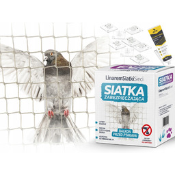 Zestaw Siatka Na Balkon 2x3m Na Gołębie Przeciw