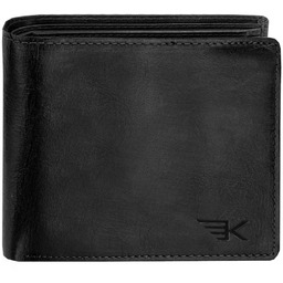 KOCHMANSKI Portfel męski skórzany szary rfid poziomy