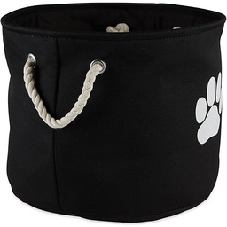 Bone Dry Składany pojemnik, bawełna, czarny, M okrągły