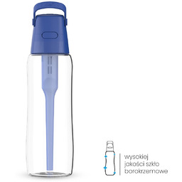 Szklana Butelka Filtrująca Dafi GLASS 0,6 l Navy