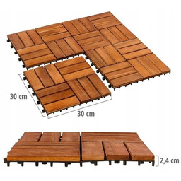 Deska tarasowa 0,3 x 0,3 m odcienie brązu