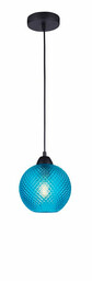 Luces Exclusivas Niebieska lampa wisząca Buenos kula loft