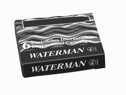 Nabój WATERMAN krótki czarny 6 sztuki [Wyprzedaż]