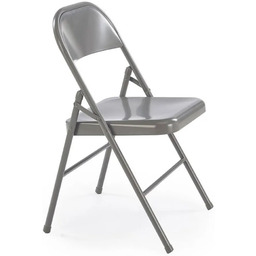 Edinos Nowoczesne szare składane krzesło L8-K84