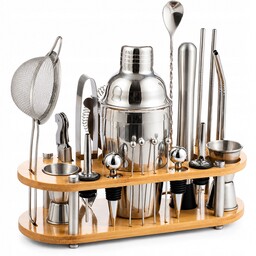 Zestaw Barmański Do Koktajli Drinków 22 Elementy Stal