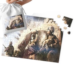 Puzzle - Wojsko Czołgi Militaria Wzory Dla Chłopca
