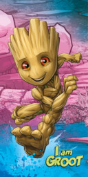 Ręcznik plażowy 70x140 Groot "I am groot" dziecięcy