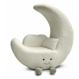 King Home Dekoracyjny fotel dziecięcy Moon KH1501100349 beżowy