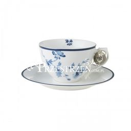 PORCELANOWA FILIŻANKA CAPPUCCINO Laura Ashley BLUEPRINTS China Rose