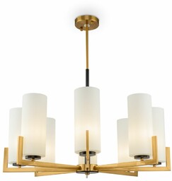 Maytoni Lampa wisząca Fortano MOD089PL-08BS z kloszami mosiądz