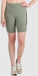 GUESS Zielone legginsy damskie z lampasami