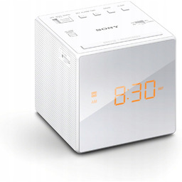 Biały Radiobudzik Sony ICF-C1B Analogowy Biały