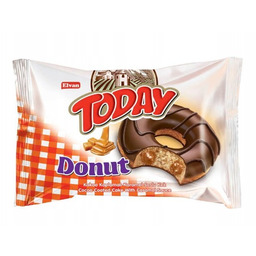 Elvan Today Donut Ciastko biszkoptowe z nadzieniem karmelowym