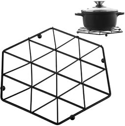 Podstawka pod garnek metalowa czarna RADKA 22,5 cm