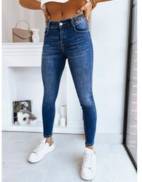 Spodnie damskie jeansowe slim fit ACORN ciemnoniebieskie Dstreet