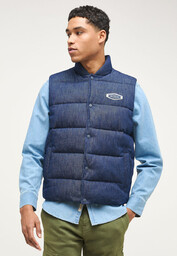 Męski bezrękawnik Mustang Dennis Denim Quilt 4XL