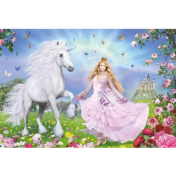 Schmidt Games 55565 Princess of Unicorns, 100 pieces