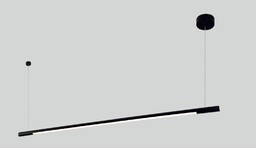 ORGANIC HORIZON lampa wisząca liniowa 150 cm czarna