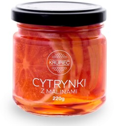 Cytryna w zalewie z malinami Krupiec 220g