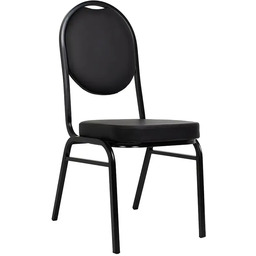 King Home Ergonomiczne krzesło bankietowe Hebe KH1501100312 czarna