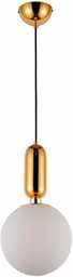 NOWOCZESNA LAMPA WISZĄCA ZŁOTA ORITO D20 LUMINA DECO