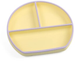 Talerzyk Silikonowy THREE 2 żółto  fioletowy