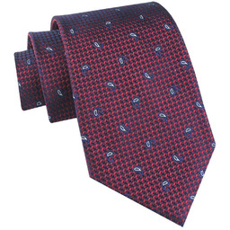 Jedwabny Krawat Męski - His Story - Głęboka