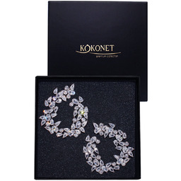 Duże efektowne kolczyki swarovski ślubne specjalna okazja wesele