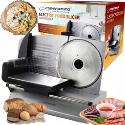 Elektryczna Krajalnica Do Chleba Wędlin Serów Metalowa Mocna