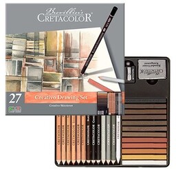 Zestaw Szkicowy Creativo 27 Elementów Cretacolor