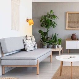 Näve Lampa sufitowa Maron 1-pkt., tkanina, beżowa