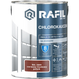 Emalia chlorokauczukowa czerwony tlenkowy 5 l RAFIL
