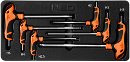 Klucze Hex 6 szt. wkładka