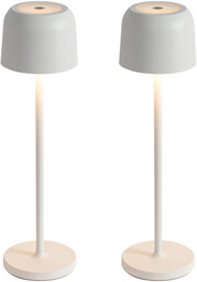 QAZQA Zestaw 2 lamp stołowych w kształcie grzyba