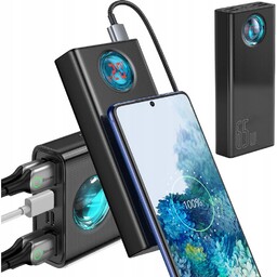 Power bank do laptopa telefonu, Baseus 30000 mAh